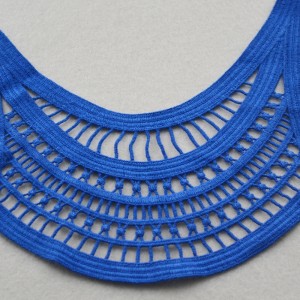 Нова мода полиестер дантела яка деколте дизайн за бански костюми