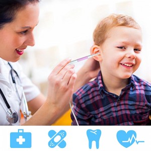 Otoscope 3 в 1 Borescope инспекция ухото за отстраняване на восък инструмент 720P водоустойчива камера с 6 регулируеми LED съвместими с Android и iOS