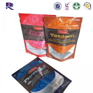 Напечатана и ламинирана стенд торбичка с ясен прозорец за плодове сухи