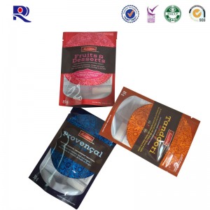 Напечатана и ламинирана стенд торбичка с ясен прозорец за плодове сухи