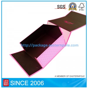 Луксозна твърда сгъваема кутия с индивидуален дизайн