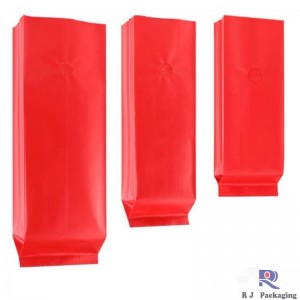 Търговска страна Гусет Валвед Мате или гланц Алуминиево фолио Кофа 250g 500g 1000g