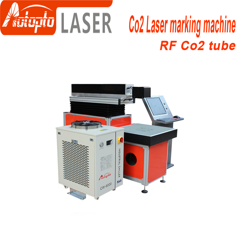 Лазерна машина за маркиране на метални тръби Co2 50w 100w co2 машини за лазерно маркиране Co2 Rf Metal Tube