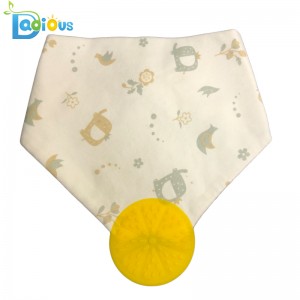 Baby \u0026 Toddler Teething Bandana Bib Muslin Bibs Bandana Drool Bibs with Teether