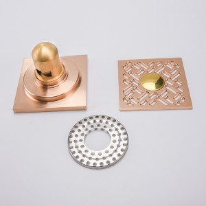 Страничен изтичащ душ изход за квадрат