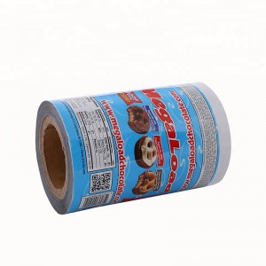 Ламиниран пластмасов пластмасов устойчив на влага термозапечатващ филм за опаковане на бисквитки на руло