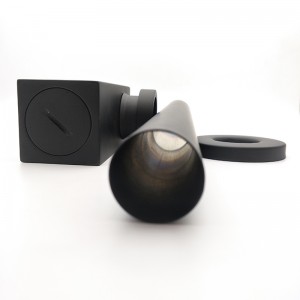 Квадратен месингов черен матов сифон за мивка