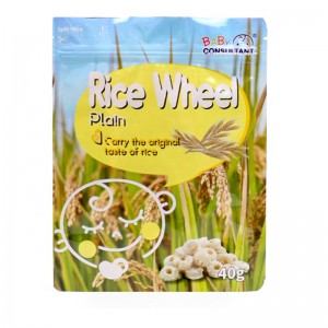 затваряща се чанта за храна или снаксове торба с оризова торба с цип отгоре