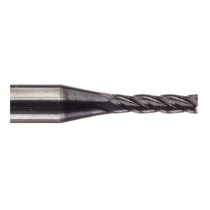 Фреза с твърд карбид, с покритие AlTiN, 4 флейта, 1/16 \