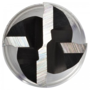 Карбидна квадратна носова фреза, изключително дълъг обсег, непокрит (ярък) финиш, спирала 30 градуса, 4 флейти, 3 \"обща дължина, 0,125\" ...