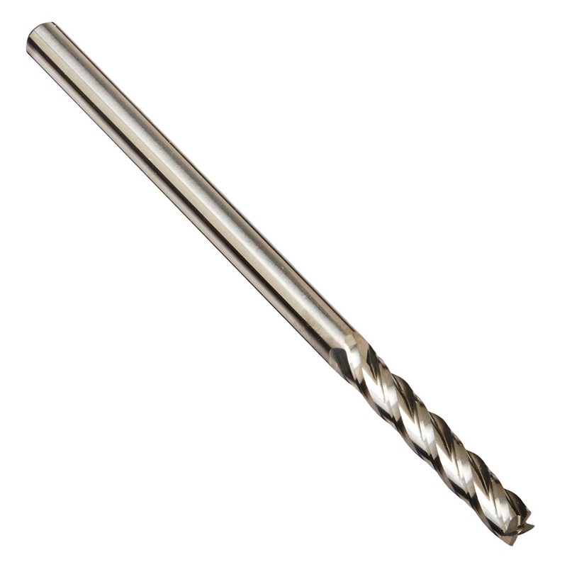 Premium Carbide End Mill, дълга серия, 4 флейта, 1/8 