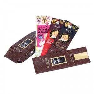 Чанта за кафе Ziplock, опаковъчна чанта за кафе с вратовръзка за калай, по поръчка отпечатани биоразградими въздушни отдушници Чанти...