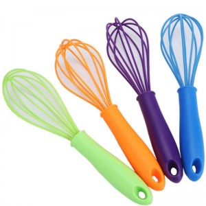Силиконова бъркалка за яйца, висококачествена ръчна бъркалка, силиконова противохлъзгаща дръжка за печене на кухненски инструм...