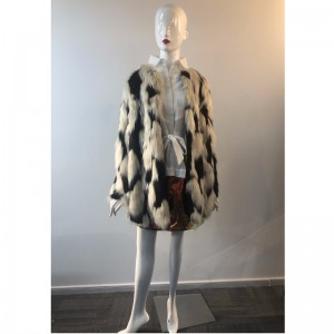 ДЪЛЖАВАЩА КОЖА ZEBRA PRINT FUR COAT RLWF0003