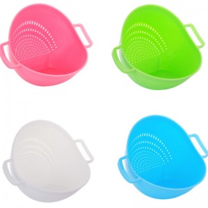 Силиконова кошница за оттичане на вода кухня практична кошница за изтичане двойна дръжка Taomi кошница за плодове и зеленчуци