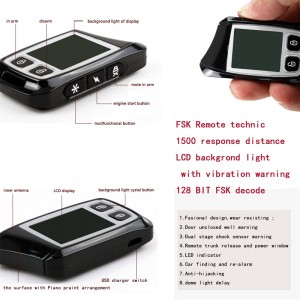 двупосочен LCD дистанционно кодиране на автомобил