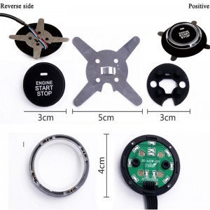 Натиснете бутона за стартиране на двигателя на автомобила
