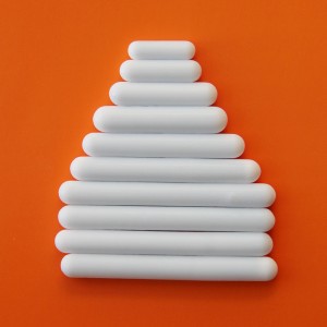 Лабораторни бели PTFE тефлонови покрития с магнитни разбъркващи решетки