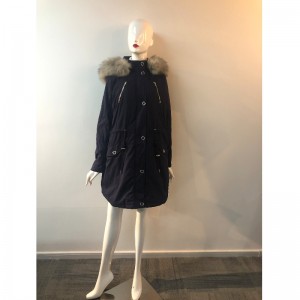 Черно палто с черно палто RLWPC0076