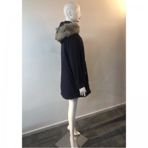 Черно палто с черно палто RLWPC0076