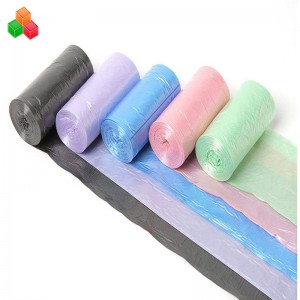 Промоция по поръчка размер цветен евтин оксо 100% биоразградим компостируемо царевично нишесте пластмасова торба боклук ролка за ...