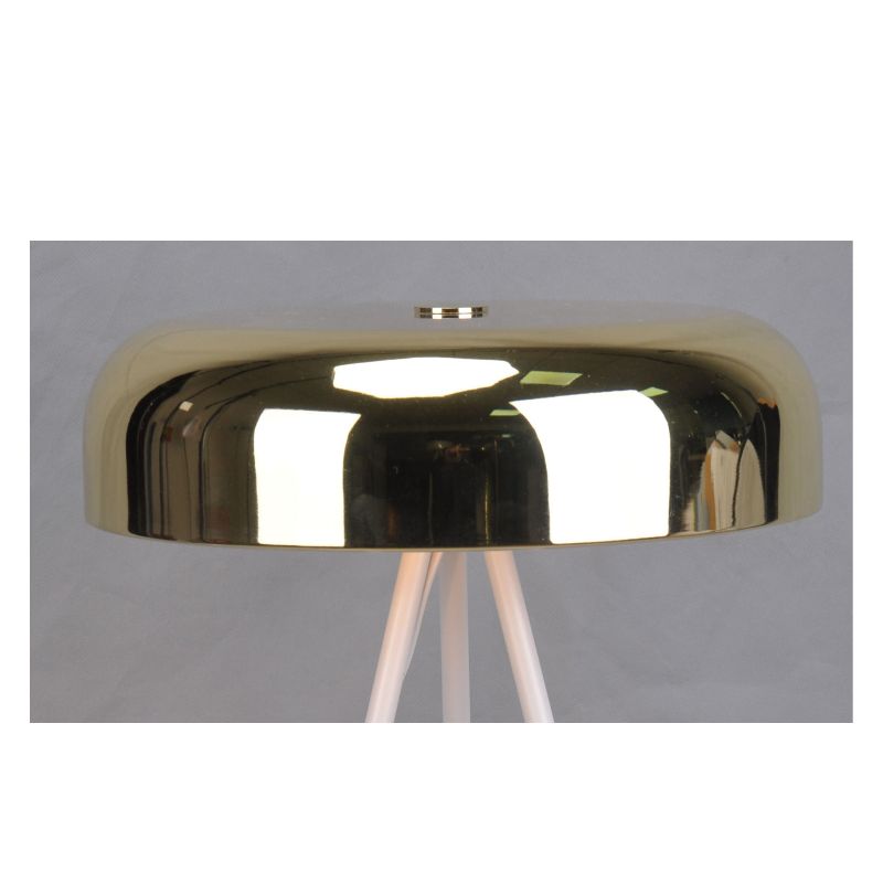 Триножна лампа с метален нюанс