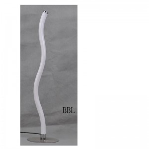 LED настолна лампа с акрилна тръба с форма на вълна