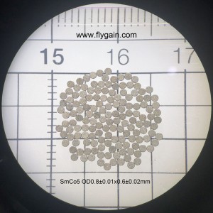 Микро прецизен магнит за пръстени SmCo за мобилен мотор