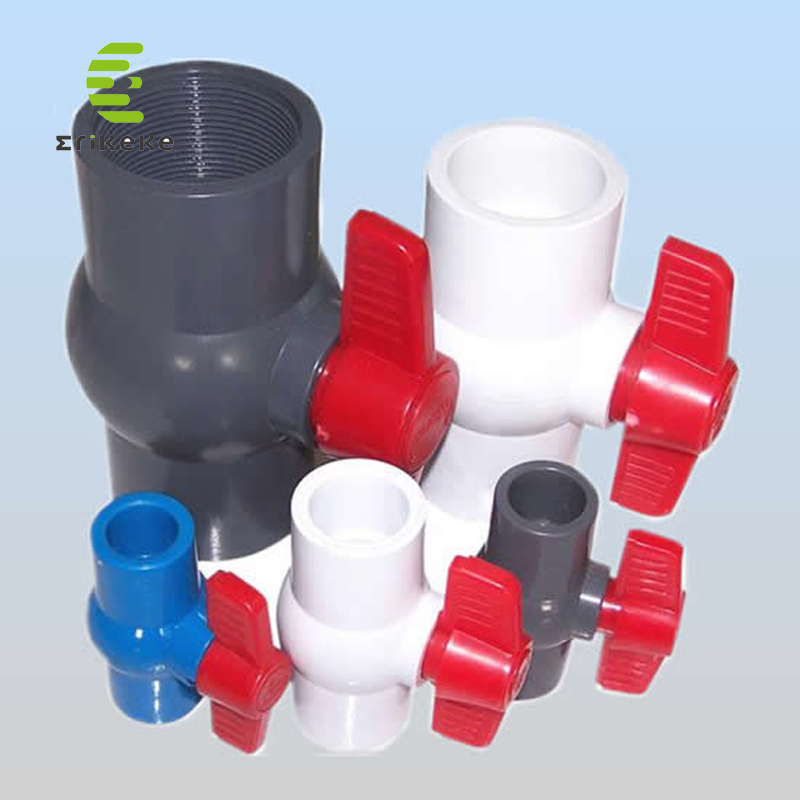 Ръчните PVC компактни сачмени кранове за питейна вода