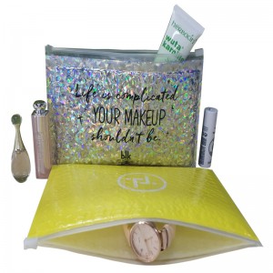 поръчкови размери мода водоустойчив цип затваряне лазерна филмова чанта / удароустойчив лазерен жена грим / подарък балон цип ча...