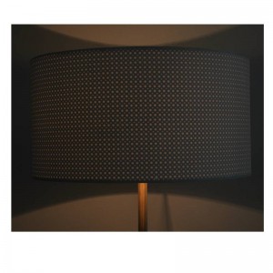 Модерна подова лампа с сянка от плат