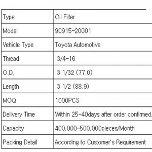 маслен филтър (Тойота автомобил)