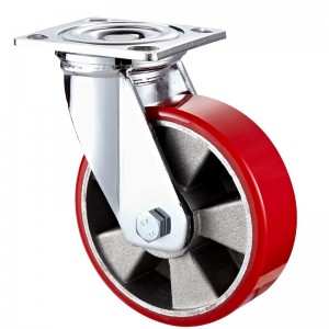 Тежкотоварни - Хром покрит корпус с черно колело TPE7