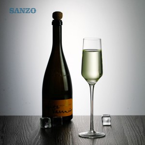 SANZO Bohemia Crystal Персонализирани Ръчно Изчистени на едро Шампански очила Промоционални Горещи Продажби Евтини Шампанско Чаши