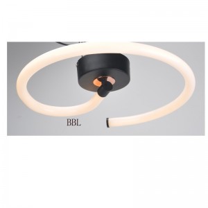 LED таванска лампа с акрилна тръба