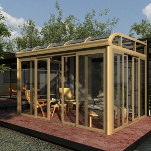WITOP модулна преносима сглобяема алуминиева стъклена къща
