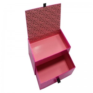 Професионален тип кутия с двойно чекмедже подаръчна кутия от висок клас