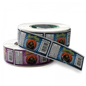 Персонализиран етикет на стикер за печат на продукт, стикер за етикет на хартия за печат