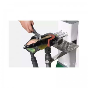 кожа обувки за изработка на талията страна трайна машина