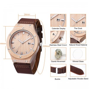 Nature Wood Watch Man Аналогов кварцов кожен каиш Мода роман Зебра часовник мъжки модерен готин часовник