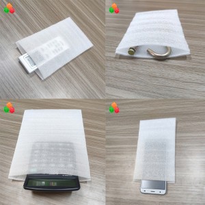 удароустойчива антистатична торбичка от пяна от пепел PE фолио за сгъстяване разширена полиетиленова опаковъчна торба