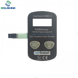 Фабрично персонализирана LED мембрана на панела за осветяване с тъчпад