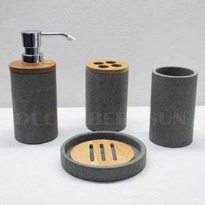 Комплект аксесоари за баня от пясък камък