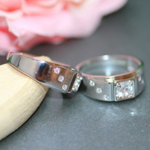 Мъже пръстени кубични циркония мъже изявление пръстени 925 стерлинги сребро платина обещание пръстени за мъже