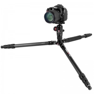 Kingjoy K1208 Light Travel Carbon Fibre Tripod с QH10 сферична глава и чанта за носене