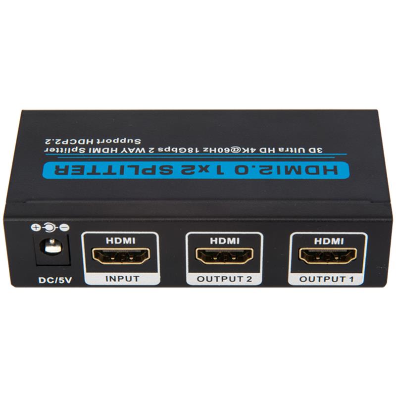 V2.0 HDMI 1x2 Splitter Поддръжка 3D Ultra HD 4Kx2K @ 60Hz HDCP2.2