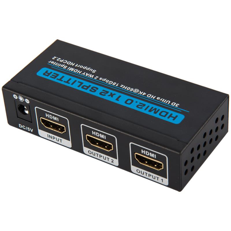 V2.0 HDMI 1x2 Splitter Поддръжка 3D Ultra HD 4Kx2K @ 60Hz HDCP2.2