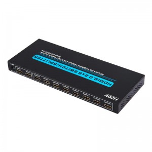 Поддръжка на V2.0 HDMI 2x8 Switch \/ Splitter 3D Ultra HD 4Kx2K @ 60Hz HDCP2.2