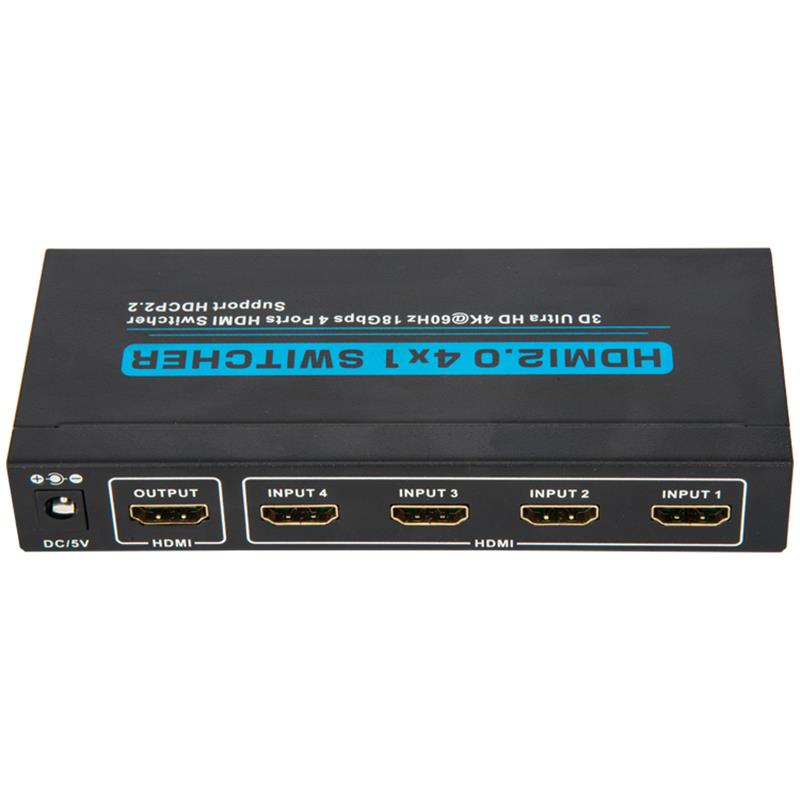 Поддръжка на V2.0 HDMI 4x1 превключвател 3D Ultra HD 4Kx2K @ 60Hz HDCP2.2