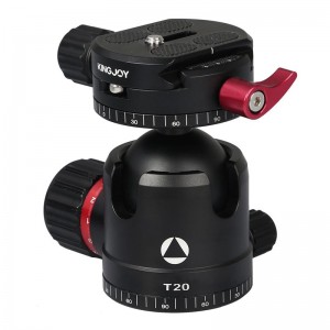 Кралска глава с нисък профил Kingjoy T20 с панорамна табела с бързо освобождаване